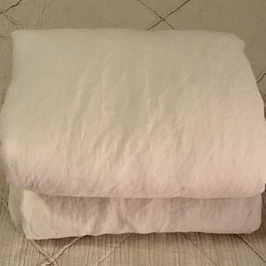 Parachute linen full size sheet set in cream